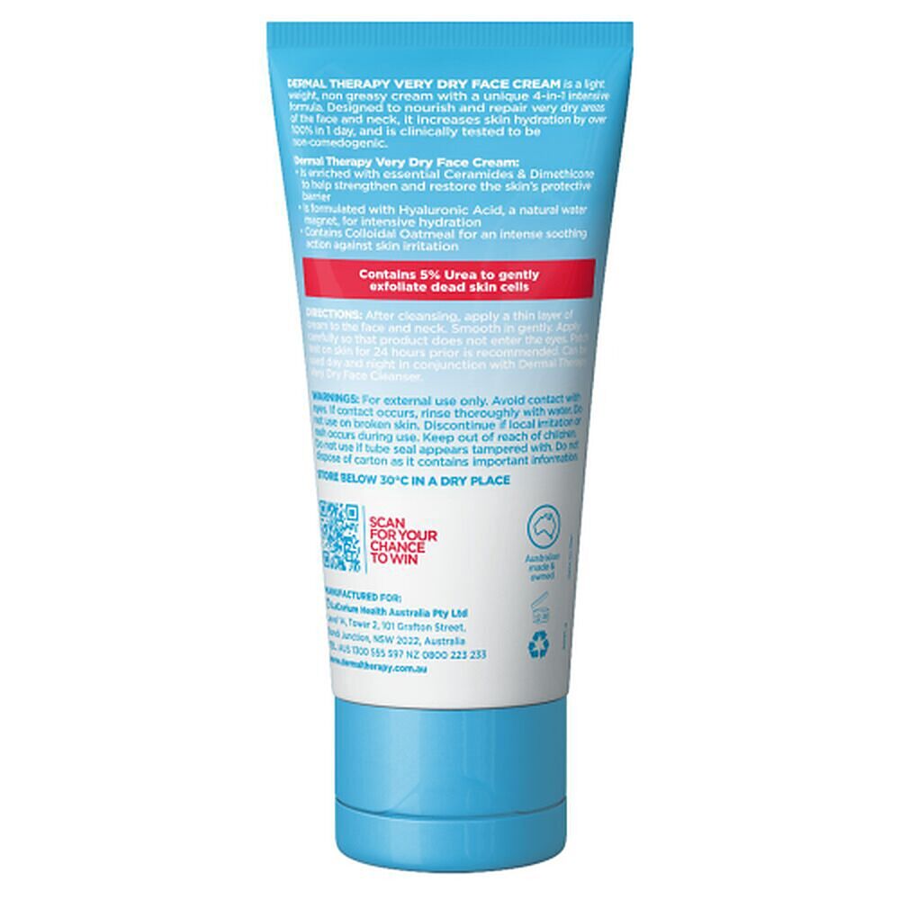 Dermal Therapy Very Dry Face Cream 50g