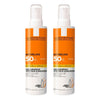 La Roche-Posay Anthelios Invisible Spray SPF50+ 200mL Pack of 2