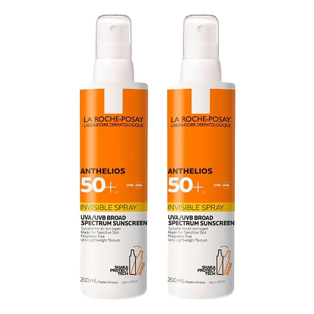 La Roche-Posay Anthelios Invisible Spray SPF50+ 200mL Pack of 2