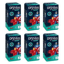 Huggies DryNites Night Time Pants Boys 4-7 Years 9 Pack x 3 Bundle of 6