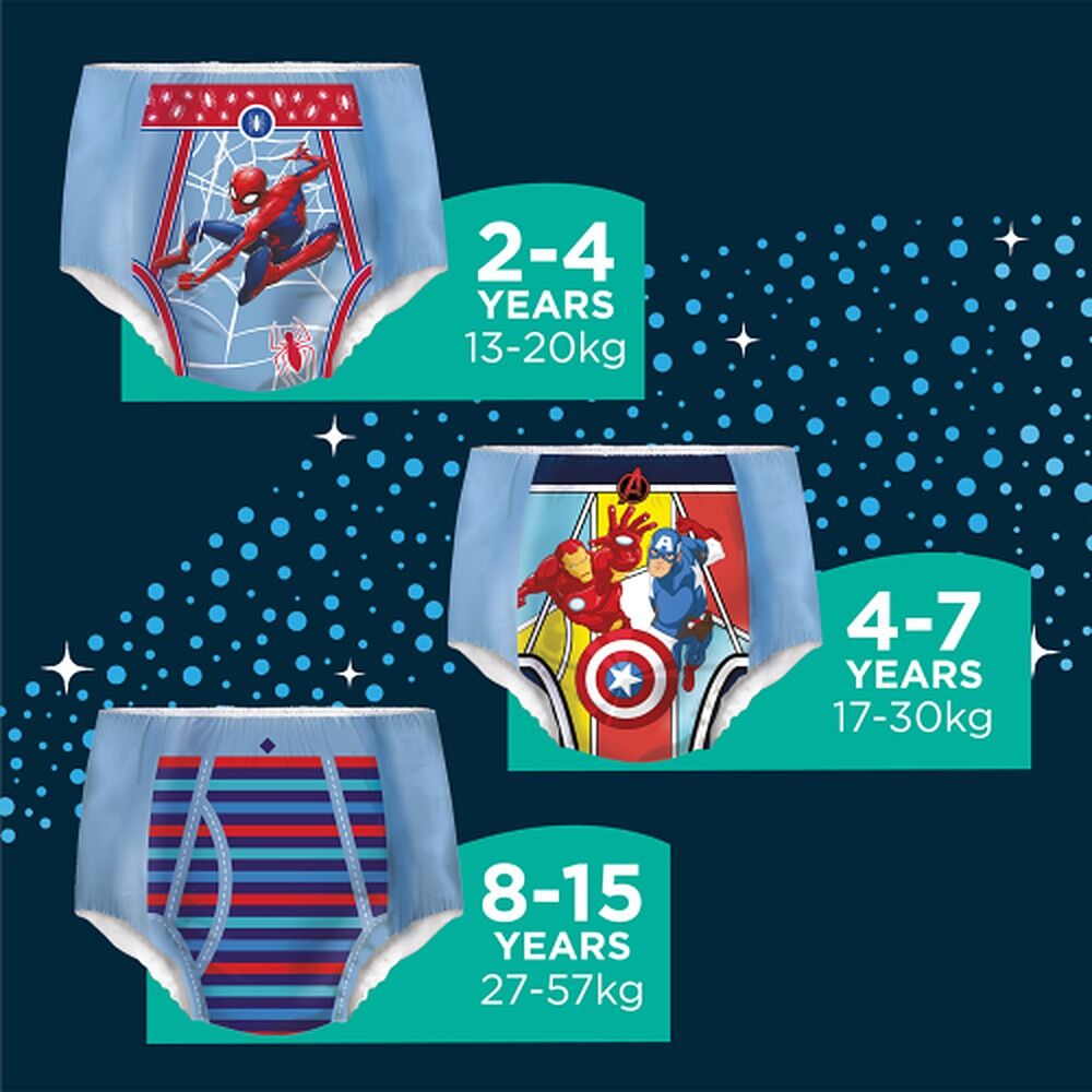 Huggies DryNites Night Time Pants Boys 4-7 Years 9 Pack x 3
