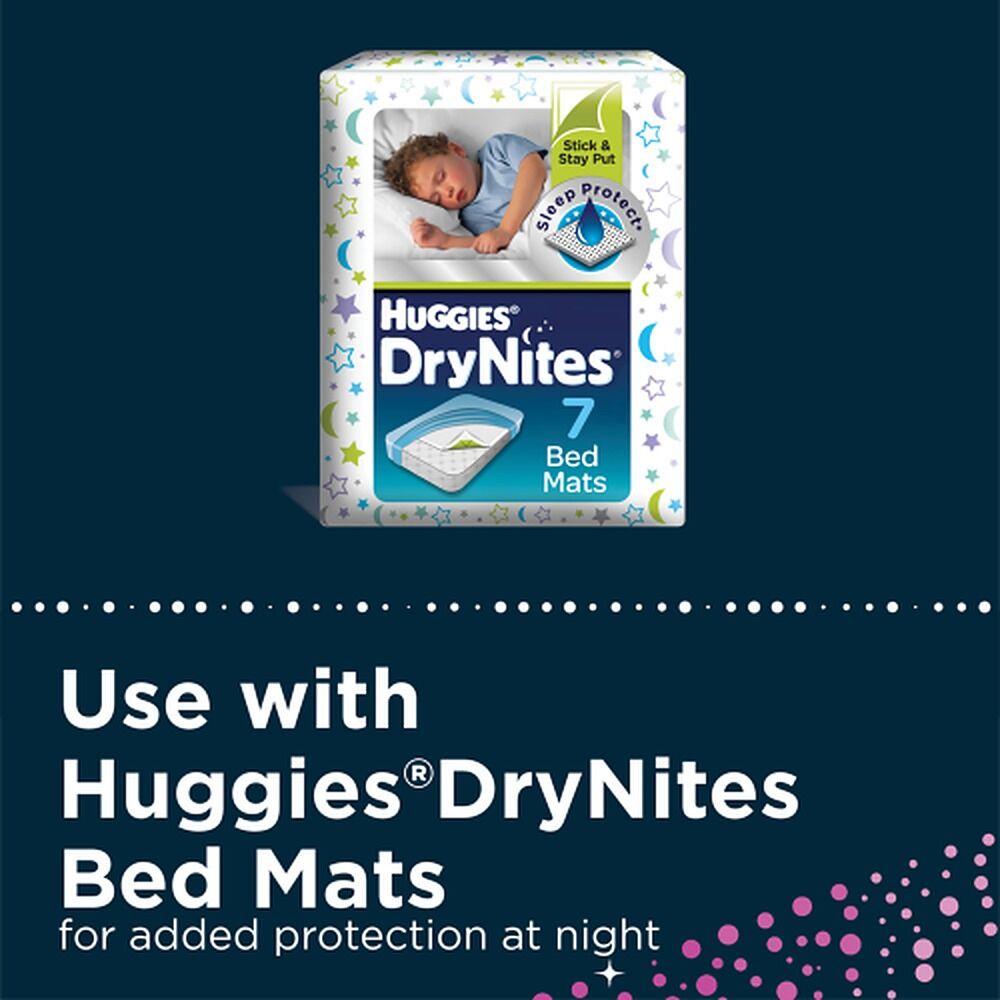 Huggies DryNites Night Time Pants Girls 4-7 Years 9 Pack x 3