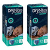 Huggies DryNites Night Time Pants Boys 8-15 Years 8 Pack x 3 Bundle of 2