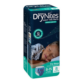 Huggies DryNites Night Time Pants Boys 8-15 Years 8 Pack x 3