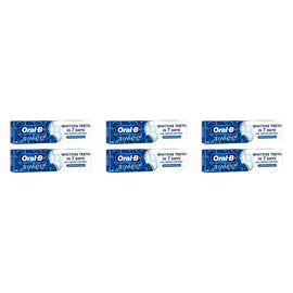 Oral-B 3D White Strengthens Enamel Toothpaste 110g Pack of 6