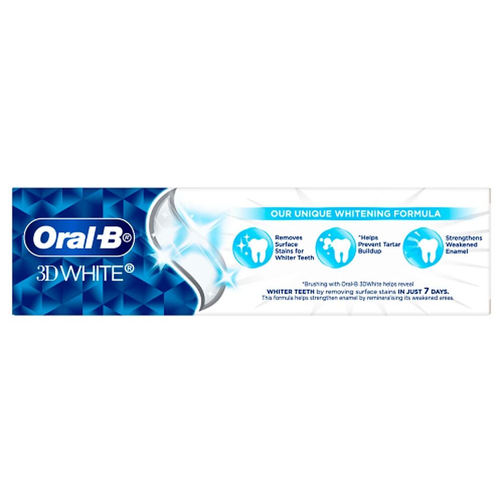 Oral-B 3D White Strengthens Enamel Toothpaste 110g
