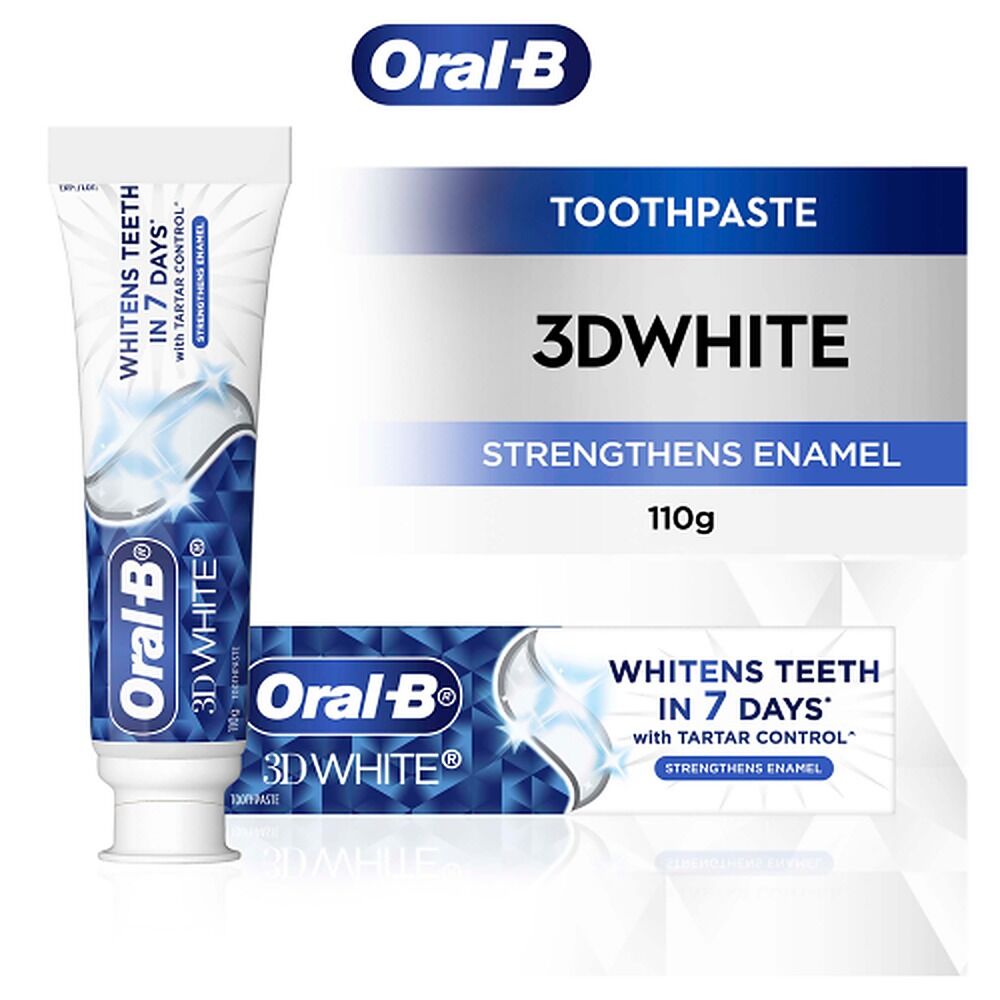 Oral-B 3D White Strengthens Enamel Toothpaste 110g