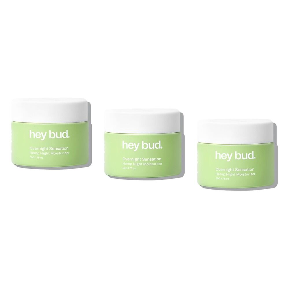 Hey Bud Hemp Night Moisturiser 50g Pack of 3