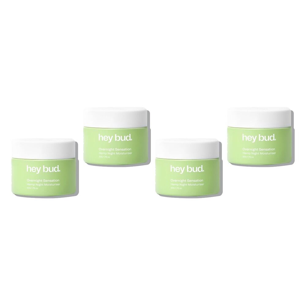 Hey Bud Hemp Night Moisturiser 50g Pack of 4