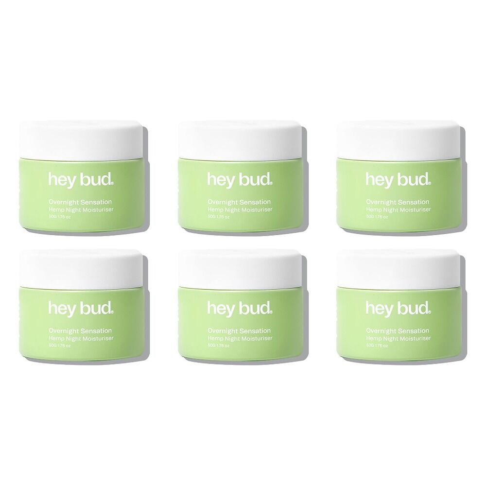 Hey Bud Hemp Night Moisturiser 50g Pack of 6