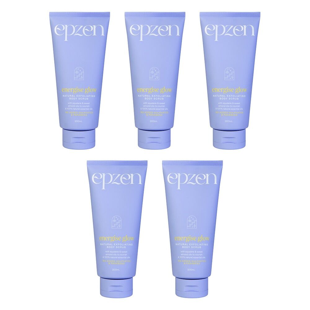 EpZen Energise Glow Body Scrub 200mL Pack of 5