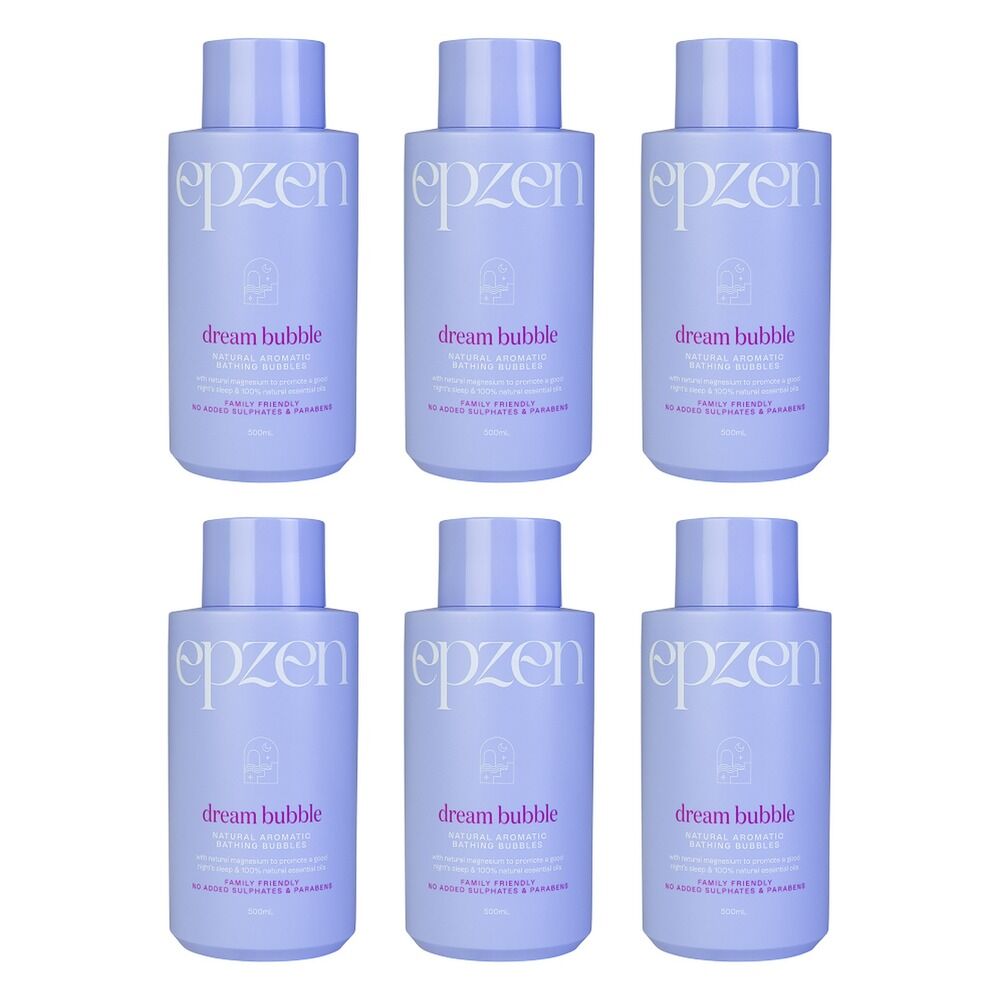 EpZen Dream Bubble Aromatic Bathing Bubbles 500mL x 3 Bundle of 6