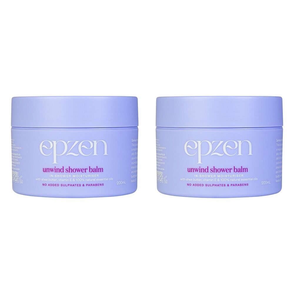 EpZen Unwind Shower Balm In-Shower Moisturiser 200mL Pack of 2