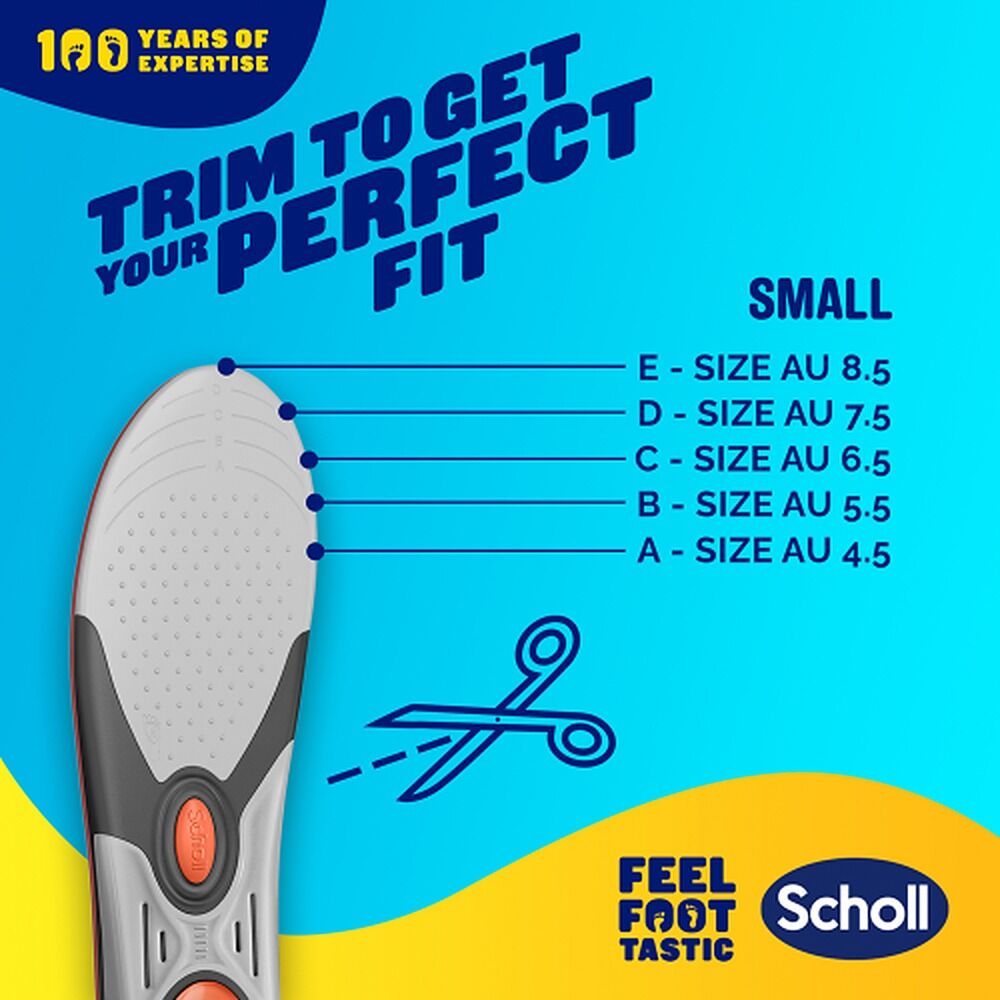Scholl LiquiFlex Extra Support Insole Small 4.5-8.5