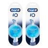Oral-B iO Advanced Clean Replacement Heads White 2 Pack Bundle of 2