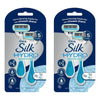 Schick Silk Hydro Sensitive Care Disposable Razors 2 Pack Bundle of 2