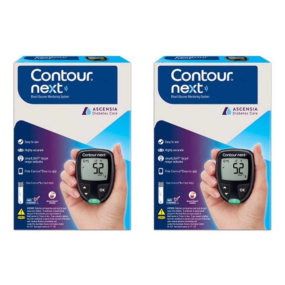 Contour Next Blood Glucose Meter Pack of 2