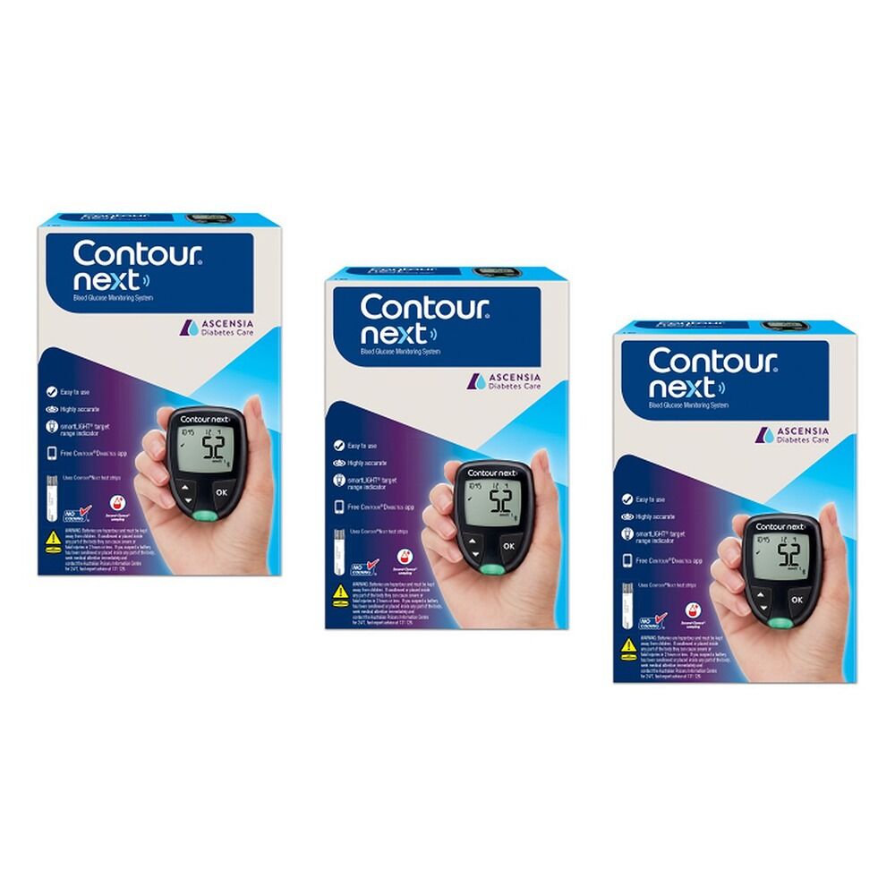 Contour Next Blood Glucose Meter Pack of 3