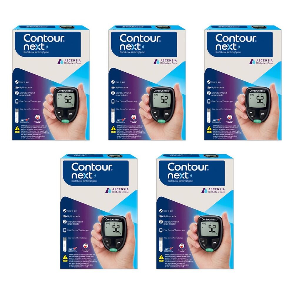 Contour Next Blood Glucose Meter Pack of 5