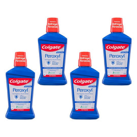 Colgate Peroxyl Oral Hygiene Mouth Rinse 473mL Pack of 4