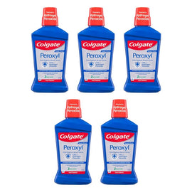 Colgate Peroxyl Oral Hygiene Mouth Rinse 473mL Pack of 5