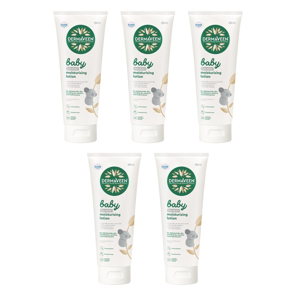 DermaVeen Baby Calmexa Moisturising Lotion 250mL x 3 Bundle of 5