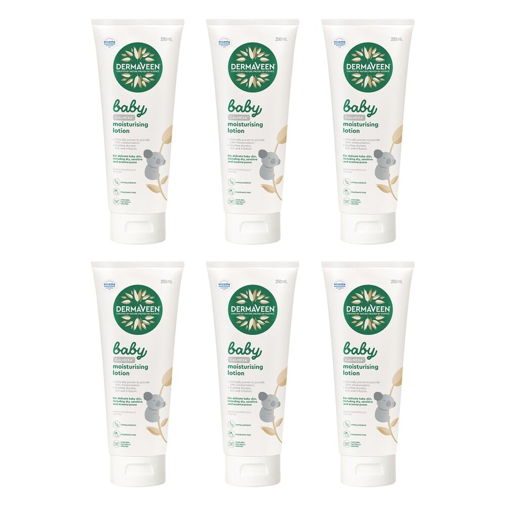 DermaVeen Baby Calmexa Moisturising Lotion 250mL x 3 Bundle of 6