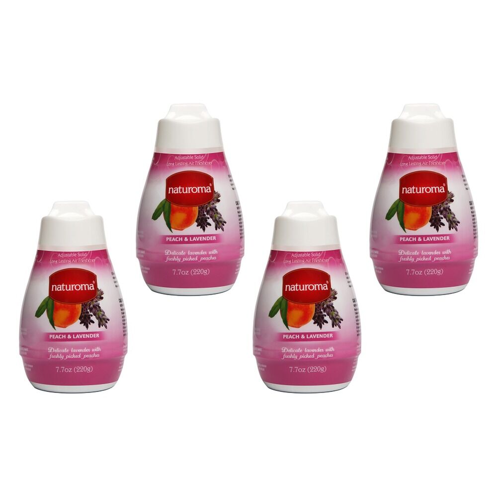 Naturoma Air Freshener Solid Gel Peach & Lavender 220g Pack of 4