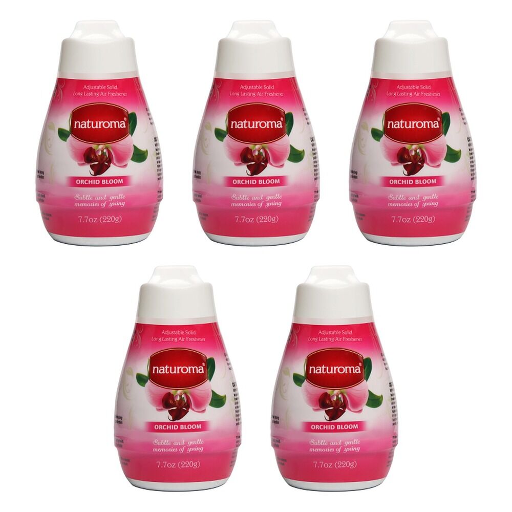 Naturoma Air Freshener Solid Gel Orchid Bloom 220g Pack of 5
