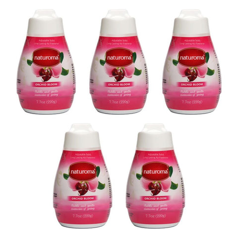 Naturoma Air Freshener Solid Gel Orchid Bloom 220g Pack of 5
