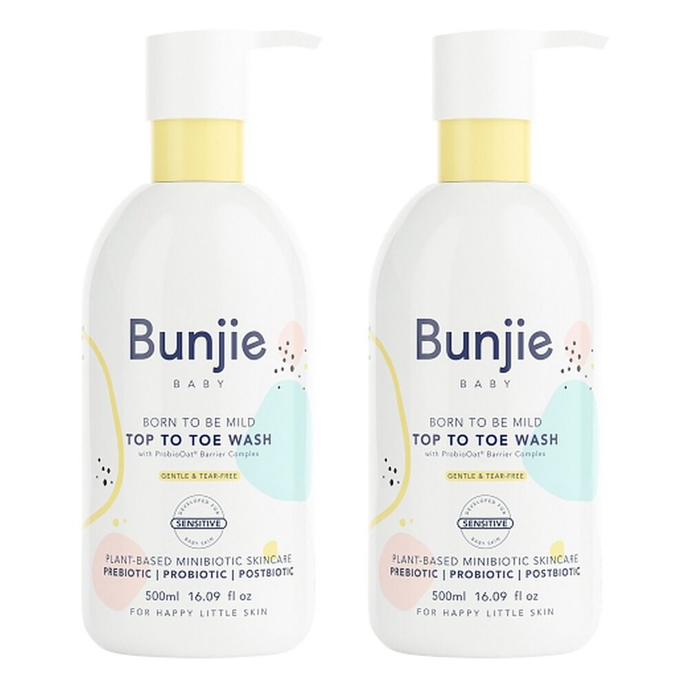 Bunjie Baby Top to Toe Wash 500mL Pack of 2