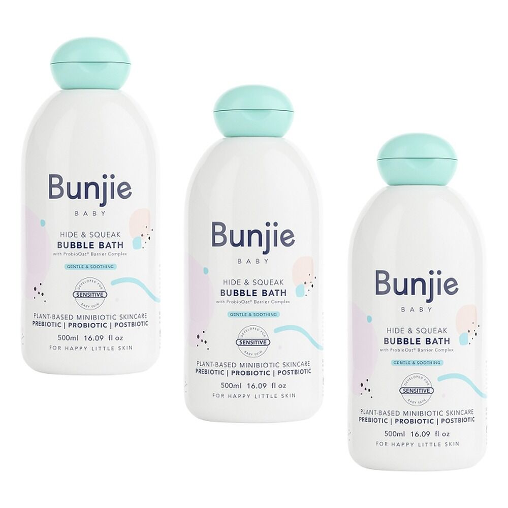 Bunjie Baby Bubble Bath 500mL Pack of 3
