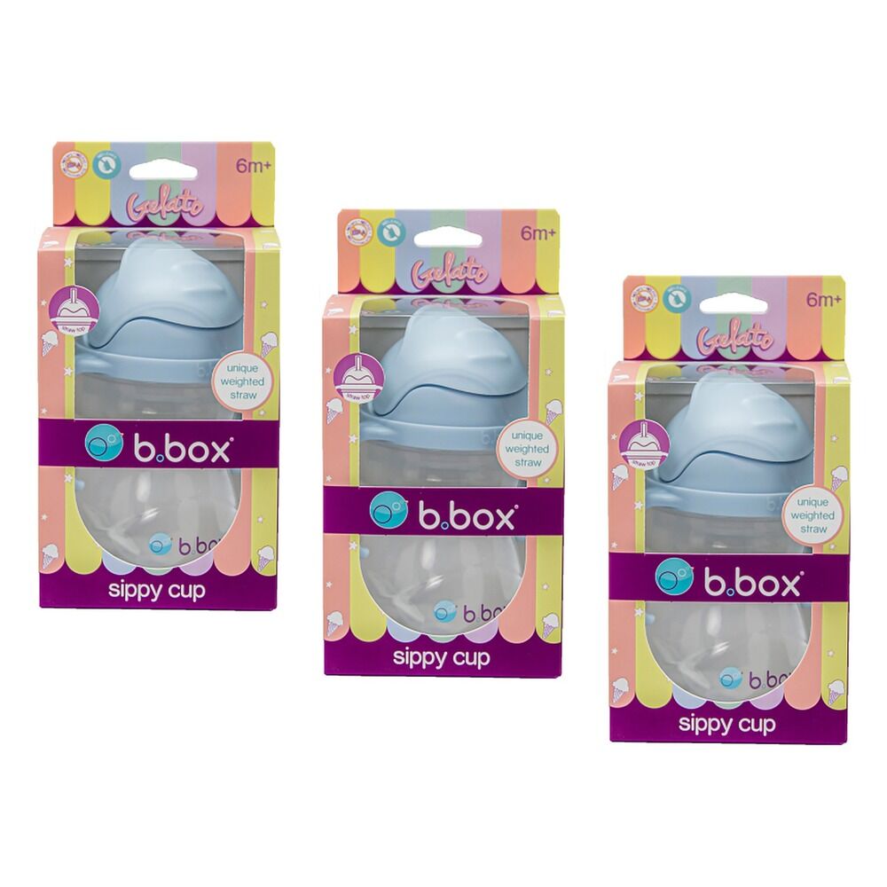 B.Box Sippy Cup Bubblegum 240mL Pack of 3