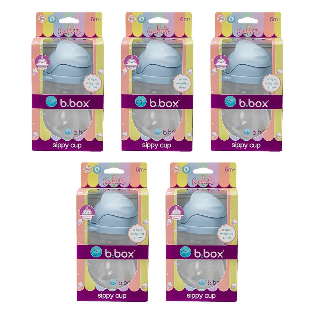 B.Box Sippy Cup Bubblegum 240mL Pack of 5