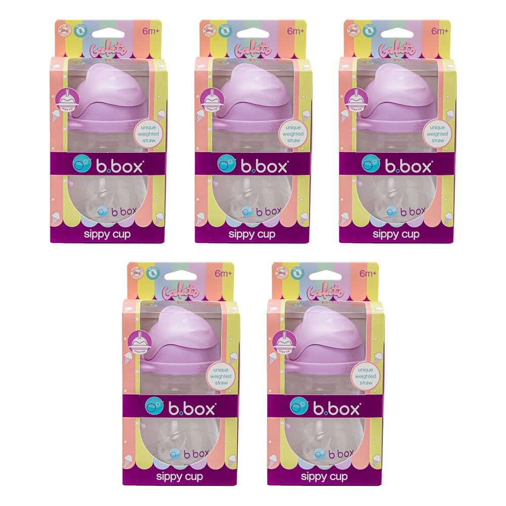 B.Box Sippy Cup Boysenberry 240mL Pack of 5