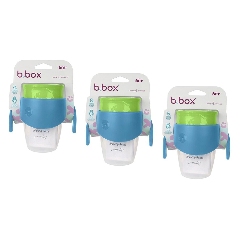 B.Box 360 Cup Ocean Breeze 6m+ Pack of 3