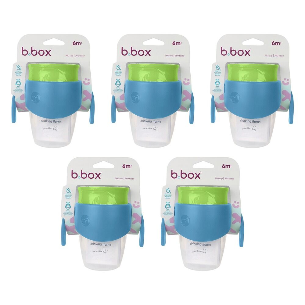 B.Box 360 Cup Ocean Breeze 6m+ Pack of 5