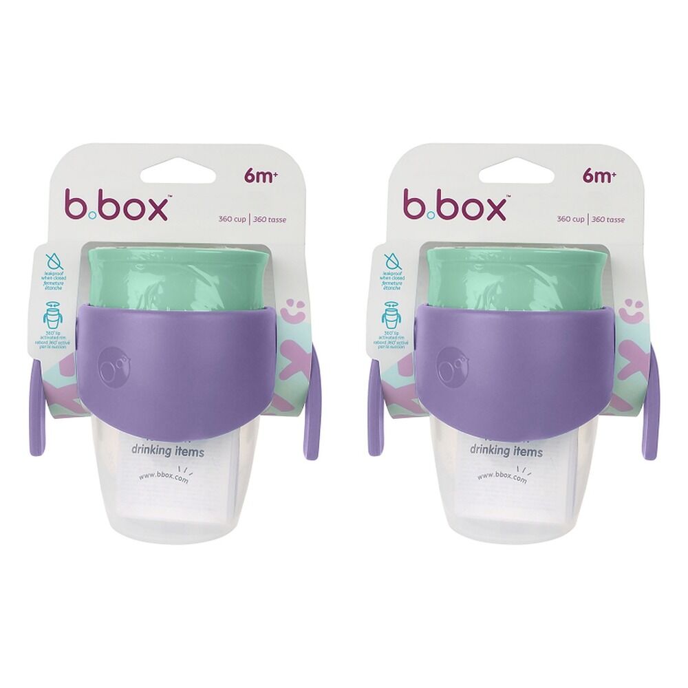 B.Box 360 Cup Lilac Pop 6m+ Pack of 2