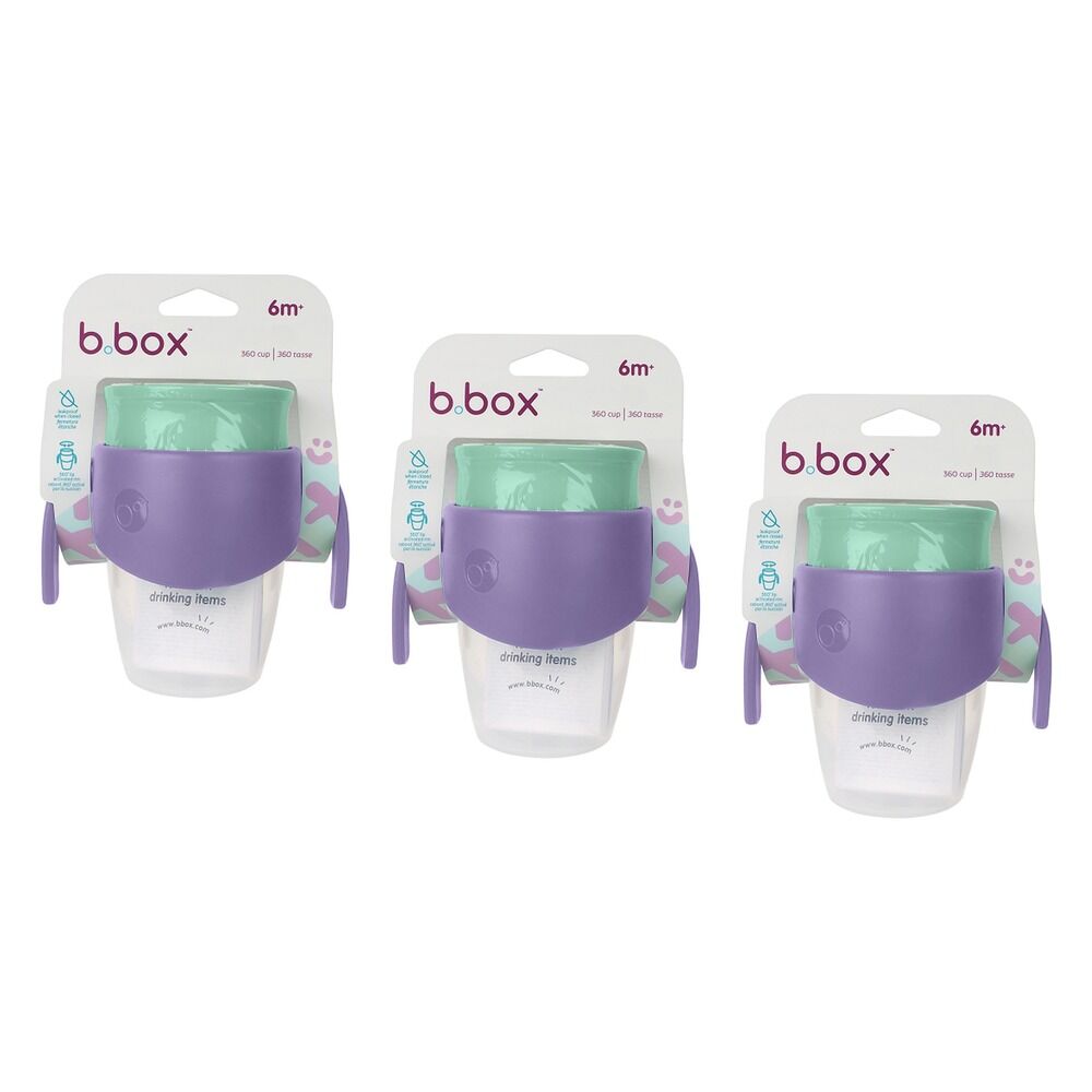 B.Box 360 Cup Lilac Pop 6m+ Pack of 3