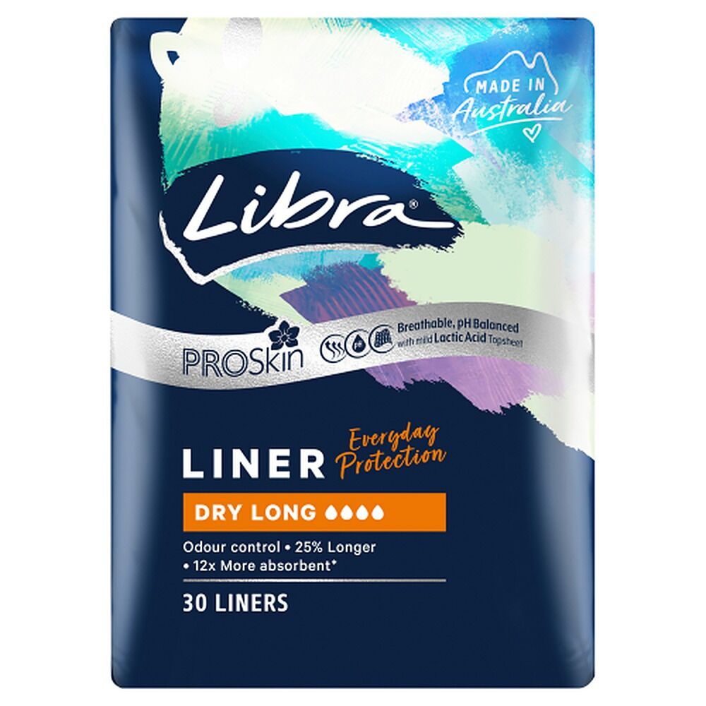 Libra Dry Long Liners ProSkin 30 Pack x 6