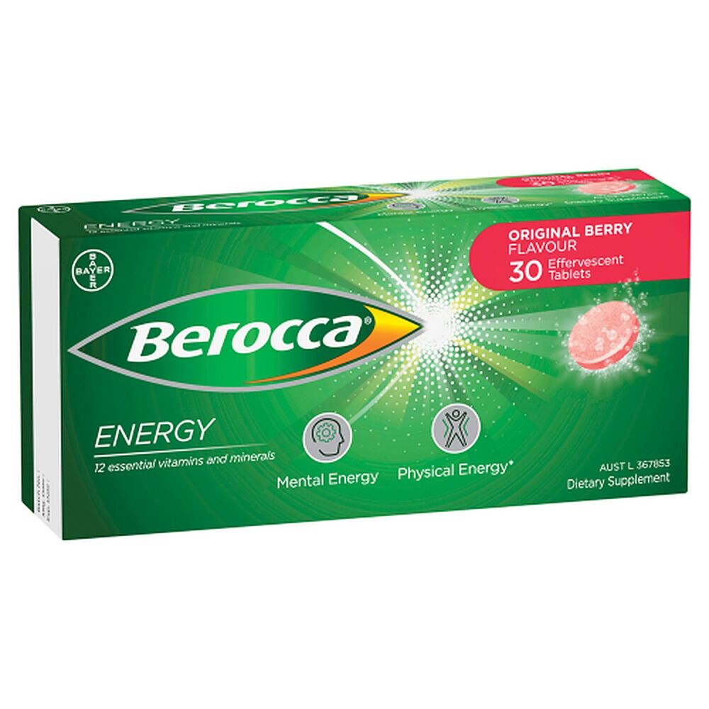 Berocca Energy Original Berry Flavour 30 Tablets
