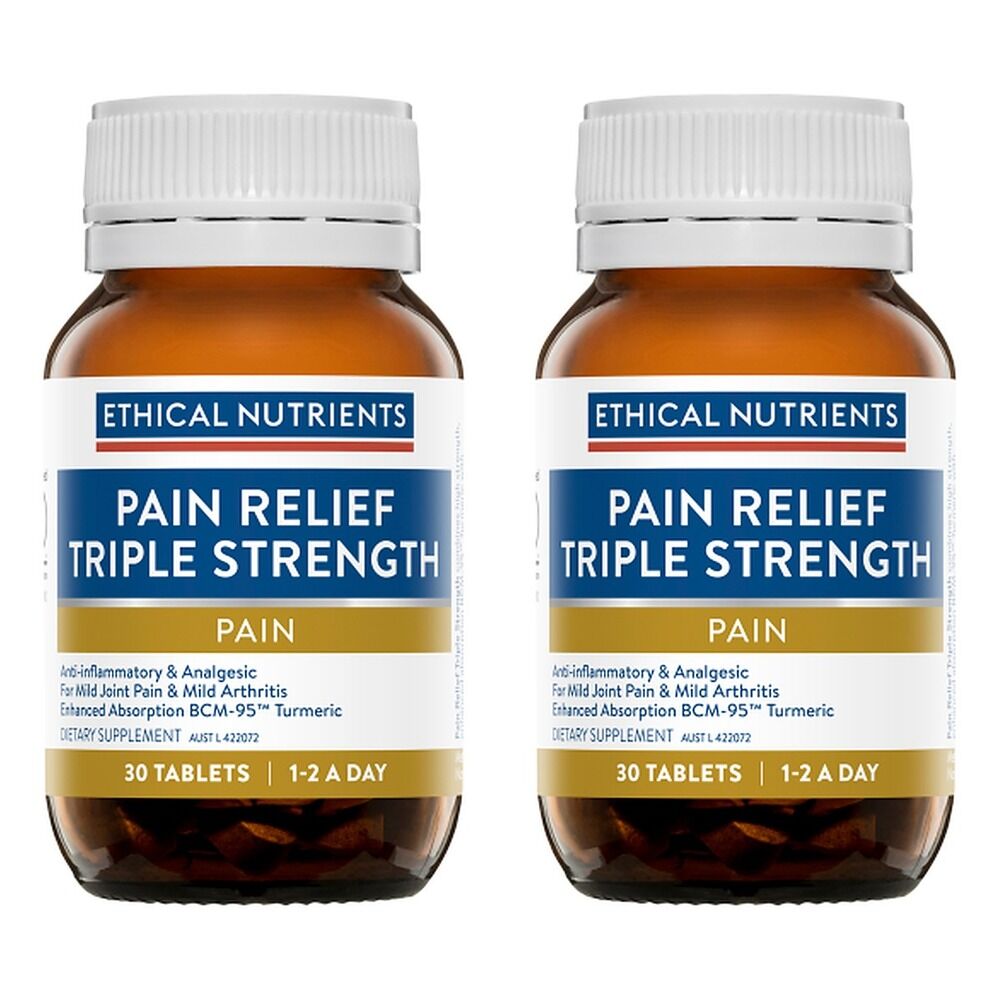 Ethical Nutrients Pain Relief Triple Strength 30 Tablets Pack of 2