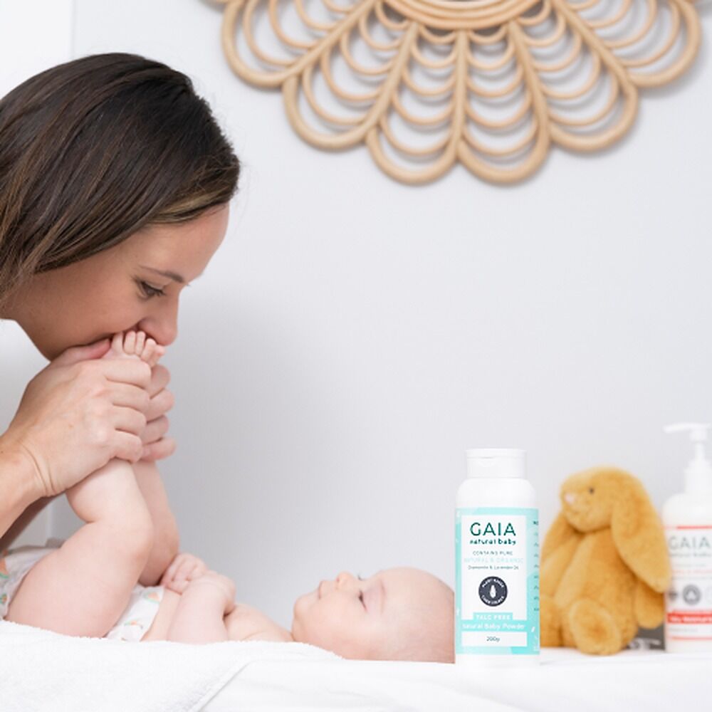 Gaia Talc Free Natural Baby Powder 200g x 3