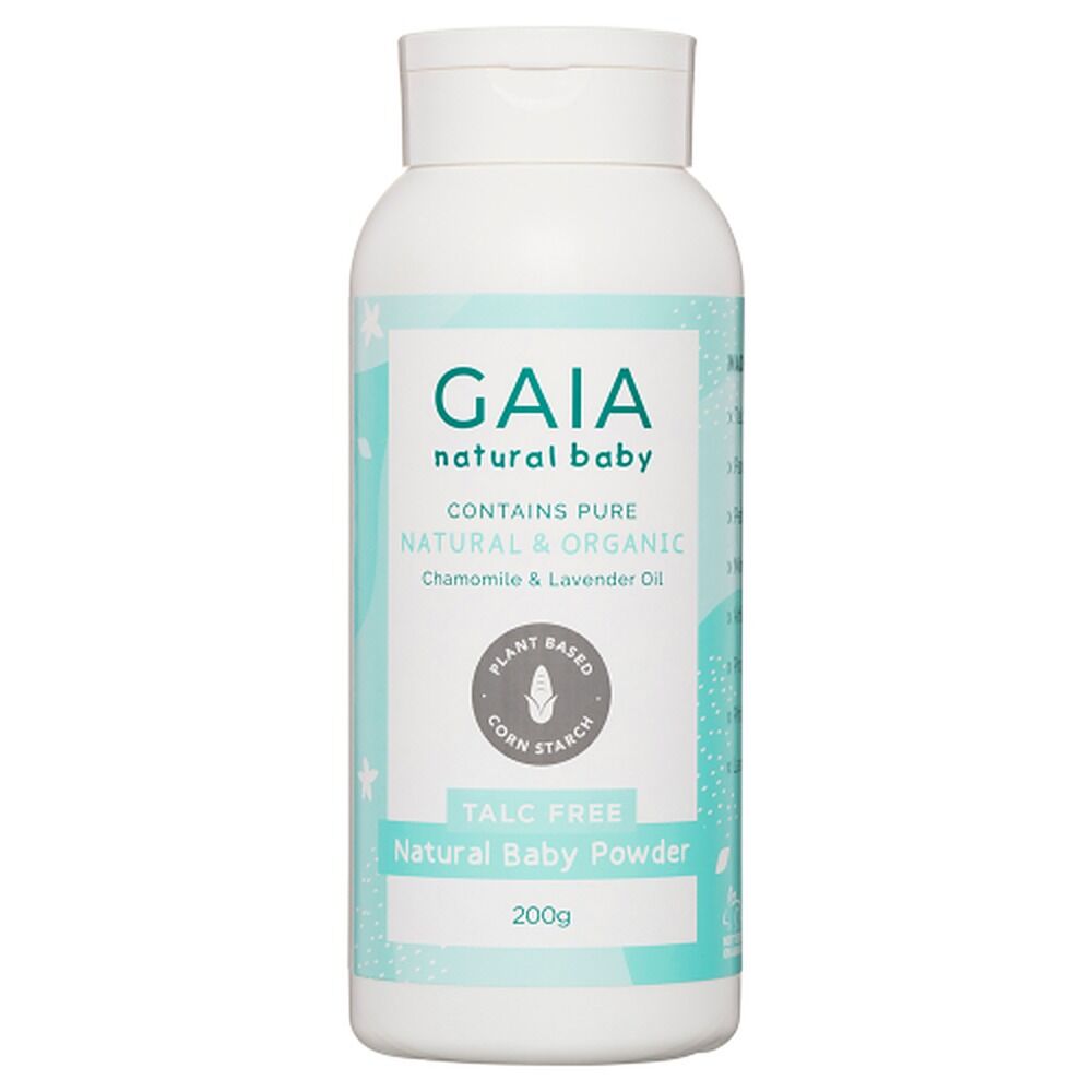 Gaia Talc Free Natural Baby Powder 200g x 3