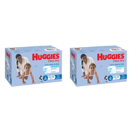 Huggies Jumbo UltraDry Nappies Toddler Boy 72 Pack Bundle of 2