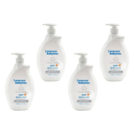 Lovercare Babymac Goat's Milk Baby Bath and Rice 1L x 3 Bundle of 4