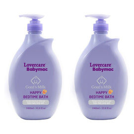 Lovercare Babymac Goat's Milk Bedtime Bath 1L x 3 Bundle of 2