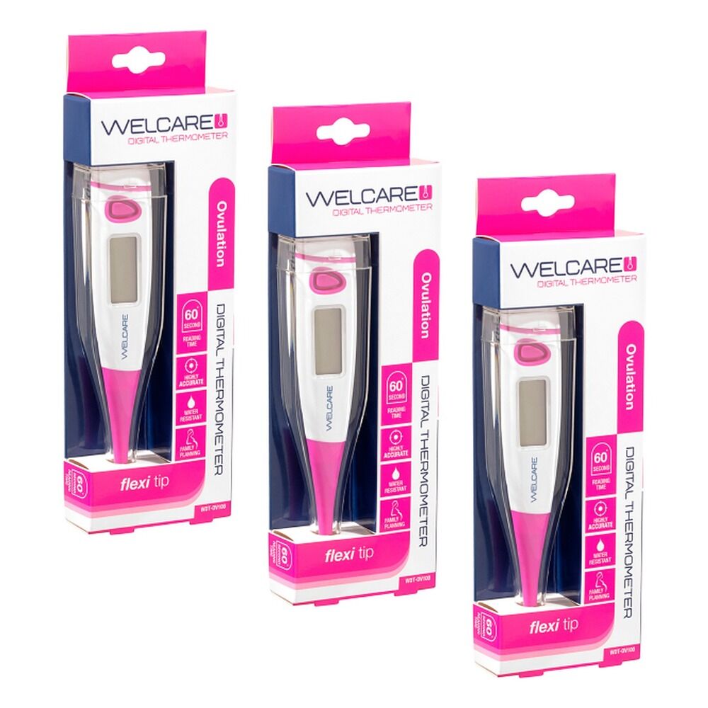 Welcare Digital Ovulation Thermometer Pack of 3