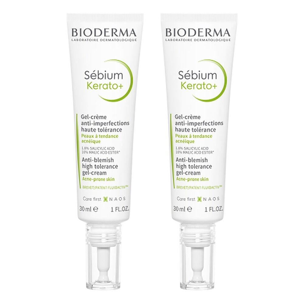 Bioderma Sebium Kerato+ Anti-Blemish Gel Cream 30mL Pack of 2