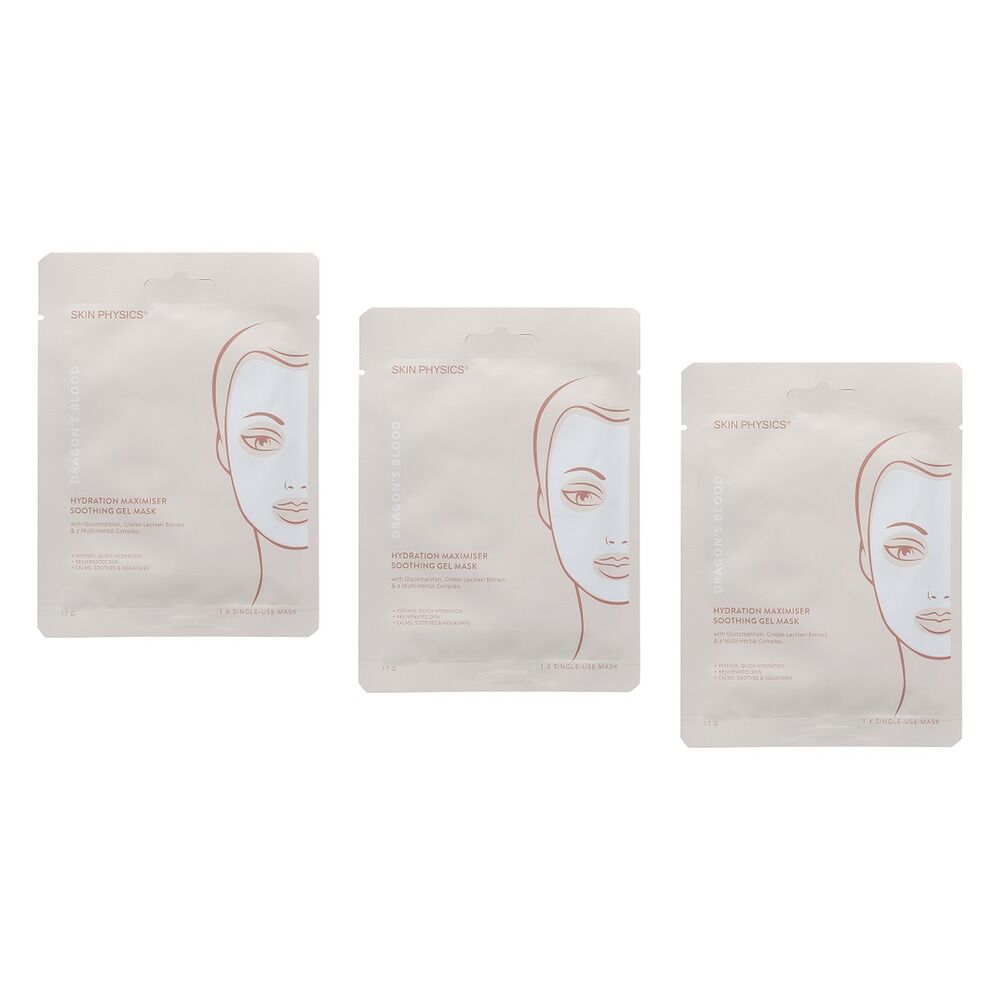 Skin Physics Dragon's Blood Hydration Maximiser Mask 17g Pack of 3